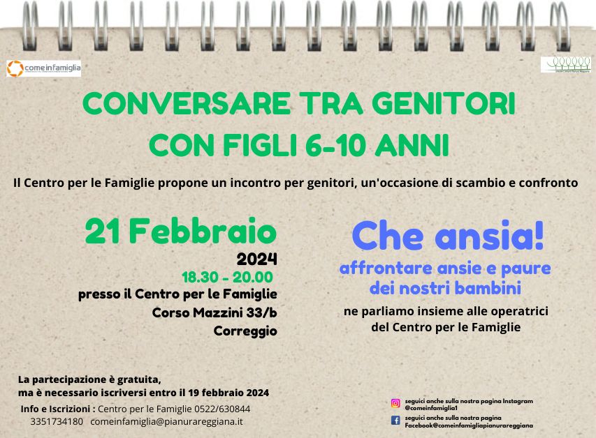 genitori con figli 6-10 anni
